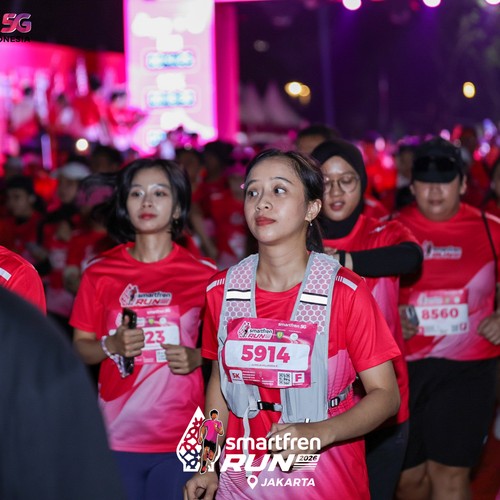 Race photo from SMARTFREN RUN 2026