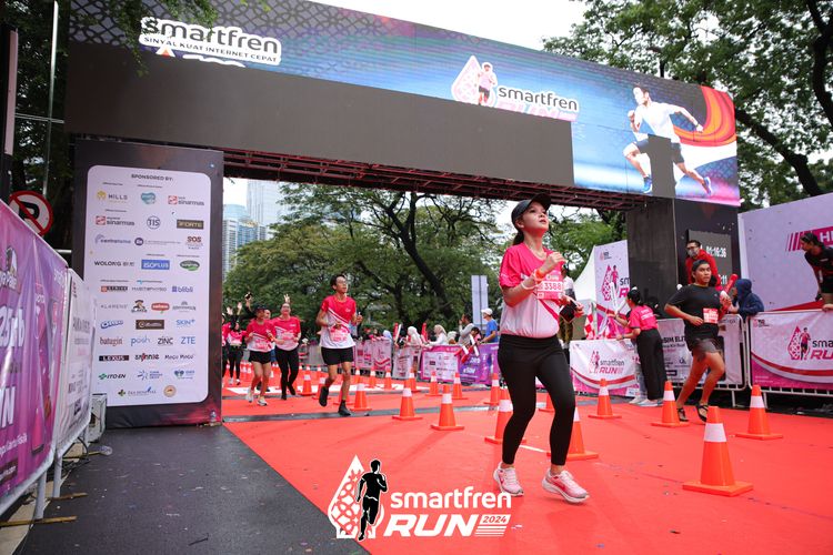 Race photo from Smartfren Run 2024