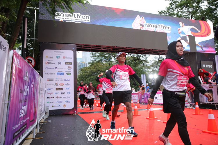 Race photo from Smartfren Run 2024