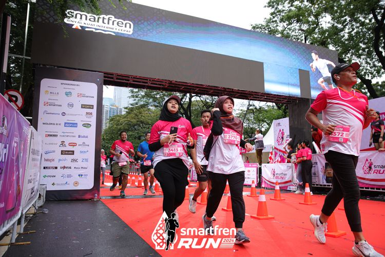 Race photo from Smartfren Run 2024