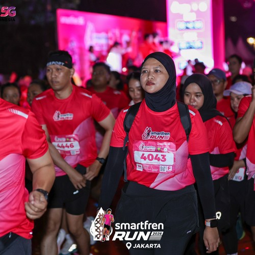 Race photo from SMARTFREN RUN 2026