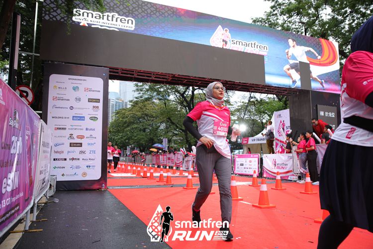 Race photo from Smartfren Run 2024