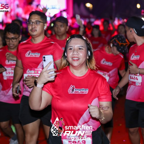 Race photo from SMARTFREN RUN 2026