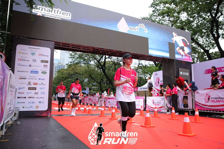 Race photo from Smartfren Run 2024