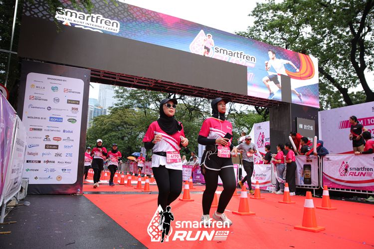 Race photo from Smartfren Run 2024