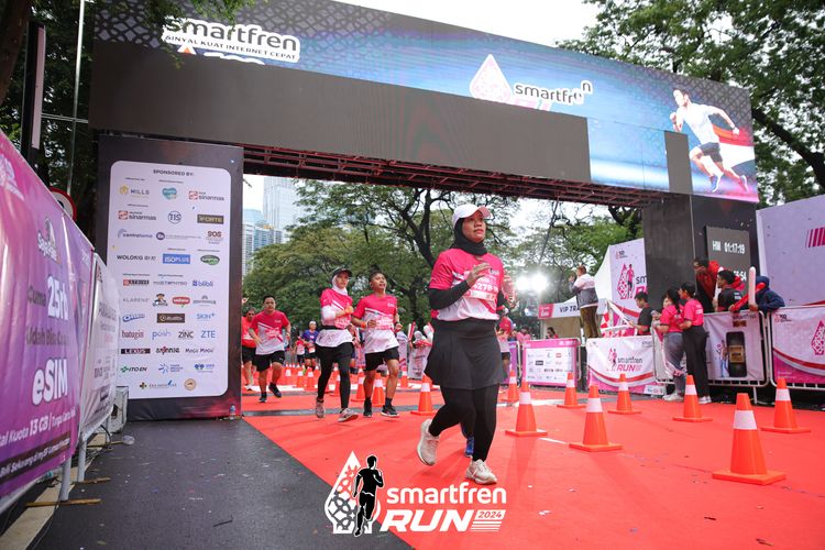 Race photo from Smartfren Run 2024
