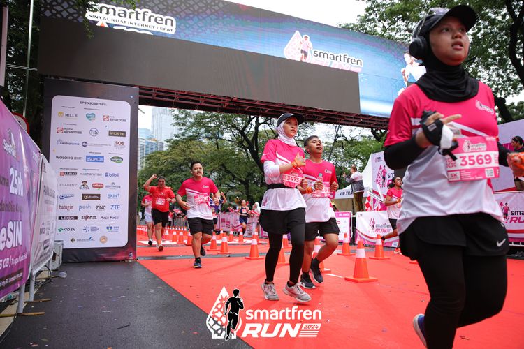Race photo from Smartfren Run 2024