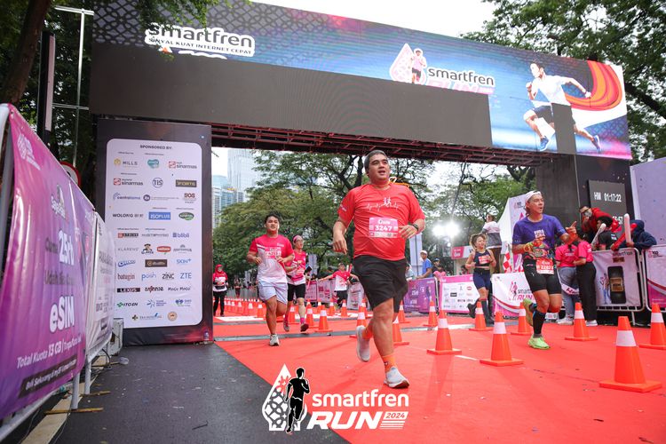 Race photo from Smartfren Run 2024