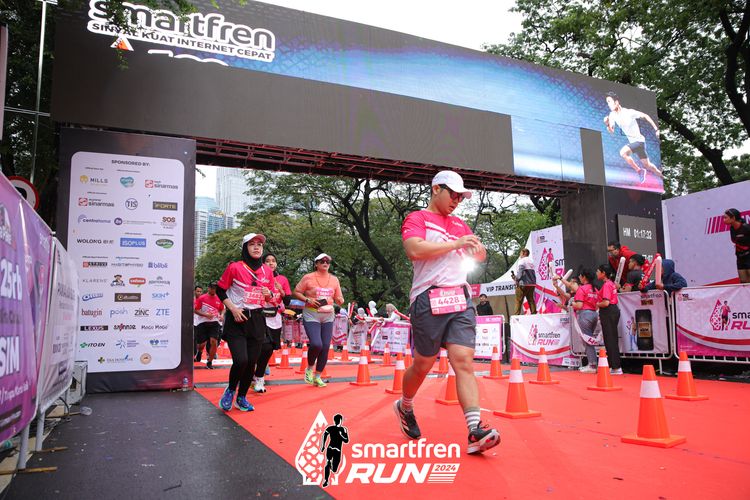 Race photo from Smartfren Run 2024