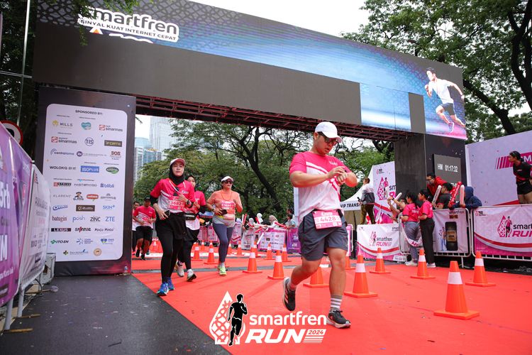 Race photo from Smartfren Run 2024