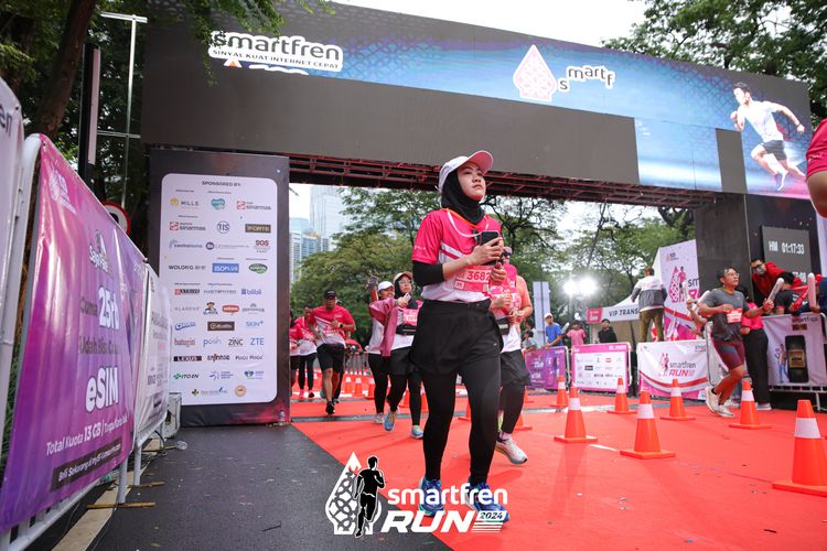 Race photo from Smartfren Run 2024