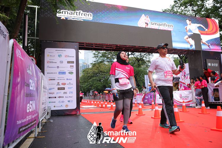 Race photo from Smartfren Run 2024