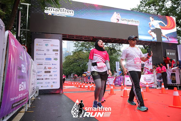 Race photo from Smartfren Run 2024