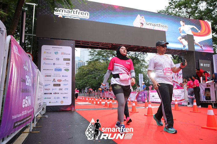 Race photo from Smartfren Run 2024