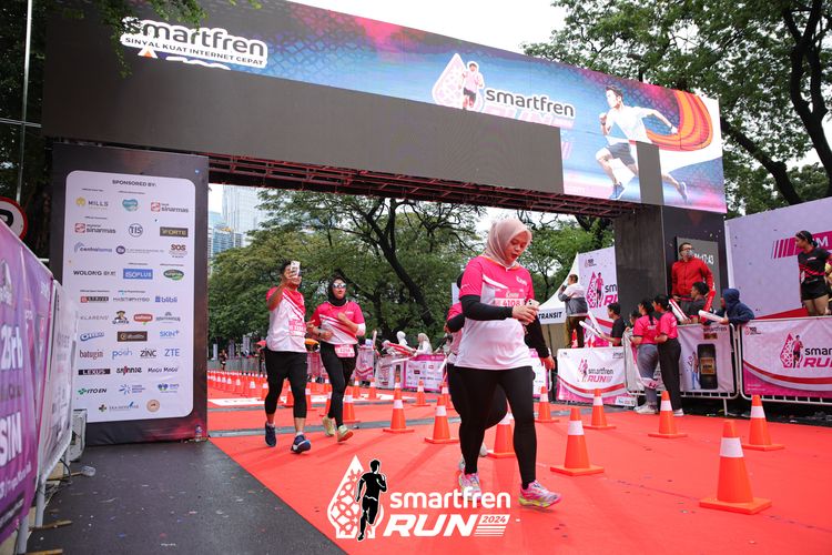 Race photo from Smartfren Run 2024