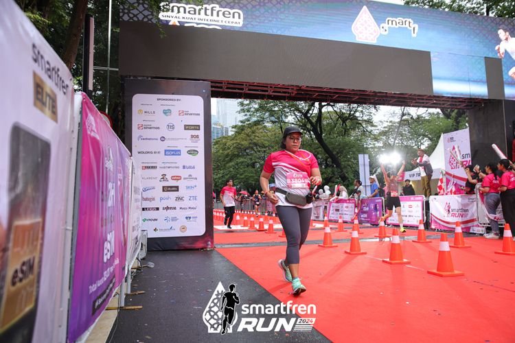 Race photo from Smartfren Run 2024