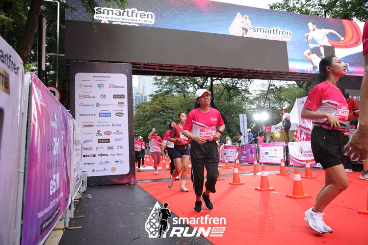 Race photo from Smartfren Run 2024