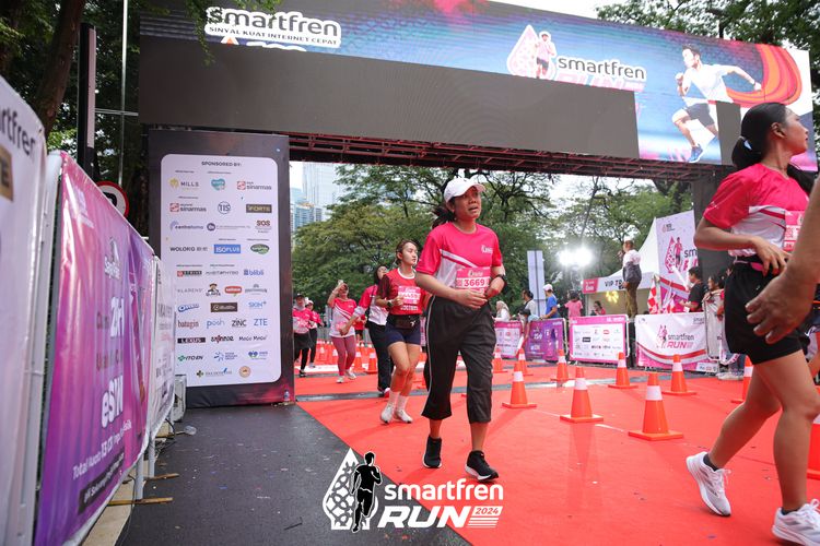 Race photo from Smartfren Run 2024