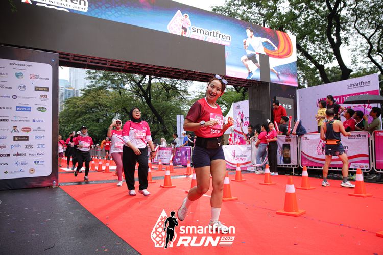Race photo from Smartfren Run 2024