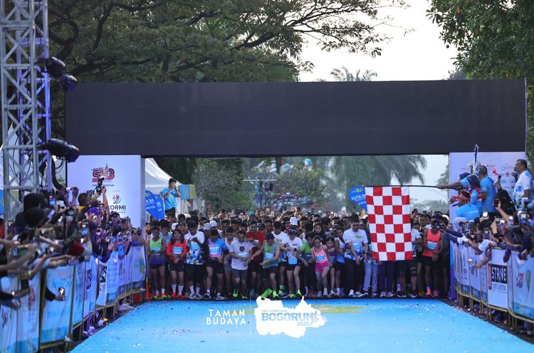 Race photo from Taman Budaya x BOGORUN 2025