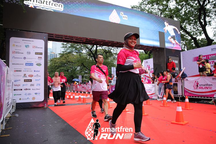 Race photo from Smartfren Run 2024