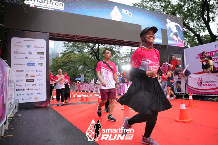 Race photo from Smartfren Run 2024