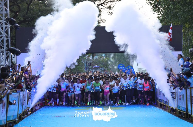 Race photo from Taman Budaya x BOGORUN 2025
