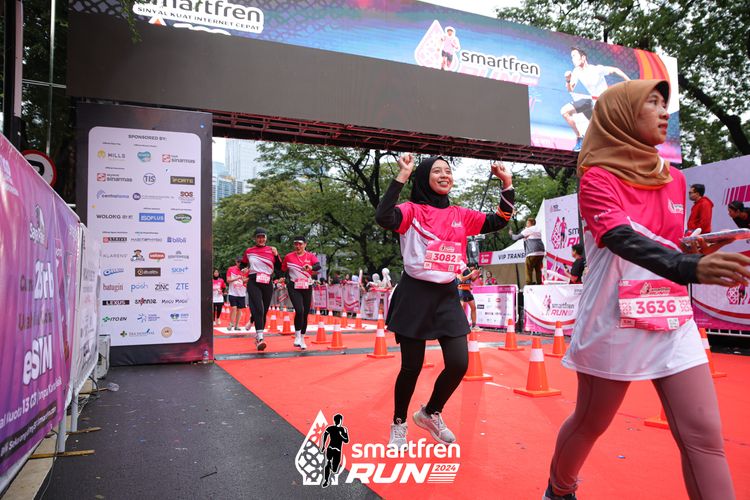 Race photo from Smartfren Run 2024