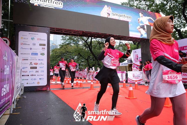 Race photo from Smartfren Run 2024