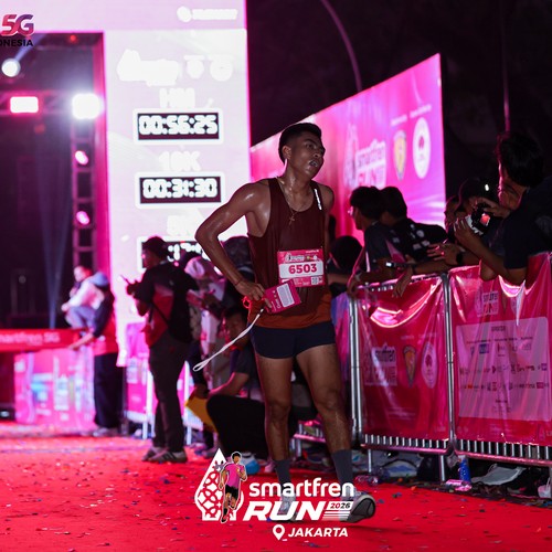 Race photo from SMARTFREN RUN 2026