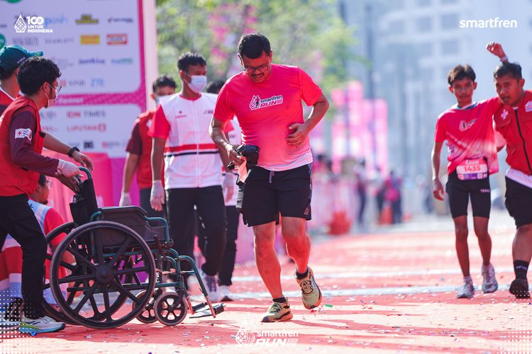 Race photo from Smartfren Run 2025 