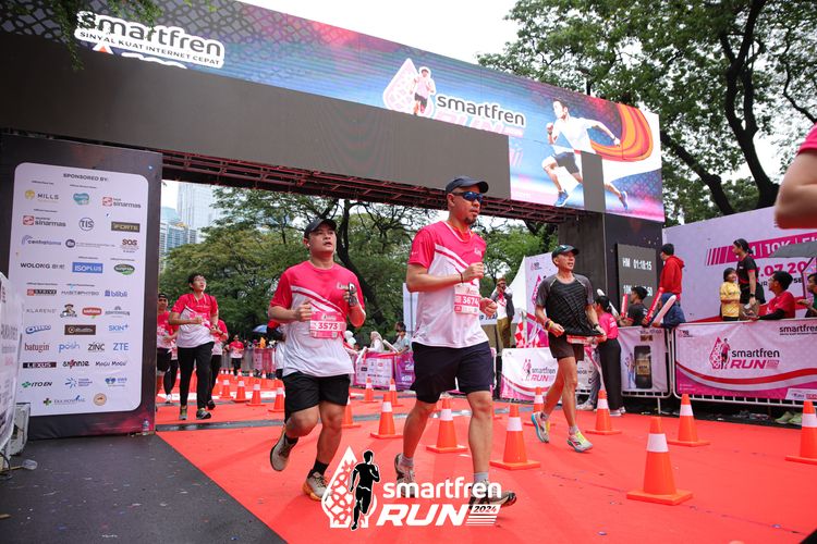 Race photo from Smartfren Run 2024