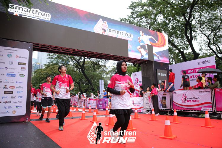 Race photo from Smartfren Run 2024