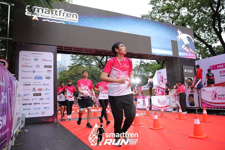 Race photo from Smartfren Run 2024