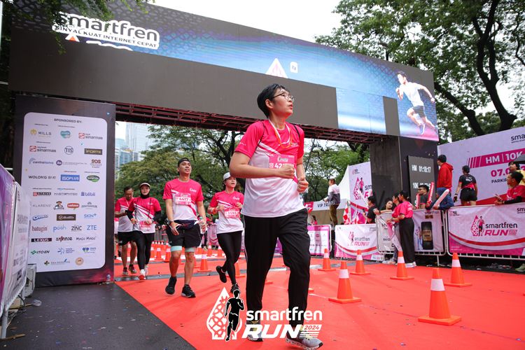 Race photo from Smartfren Run 2024