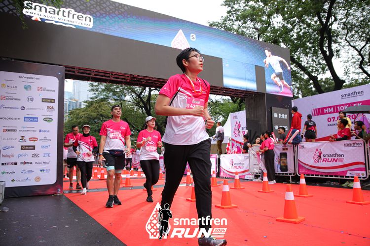 Race photo from Smartfren Run 2024