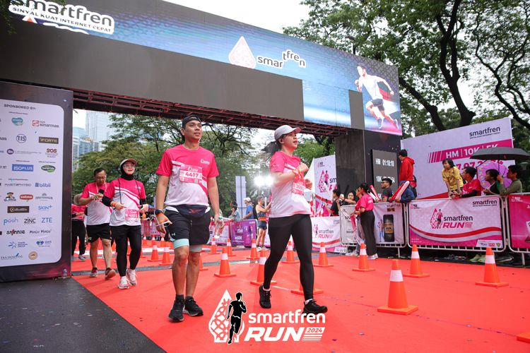 Race photo from Smartfren Run 2024