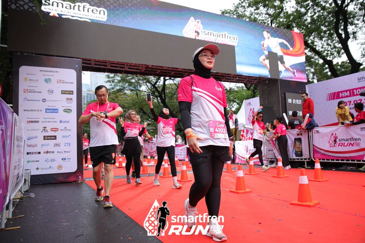 Race photo from Smartfren Run 2024
