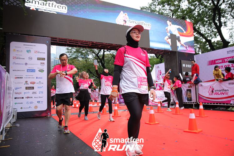 Race photo from Smartfren Run 2024