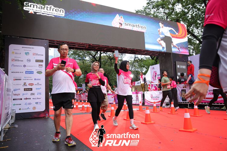 Race photo from Smartfren Run 2024