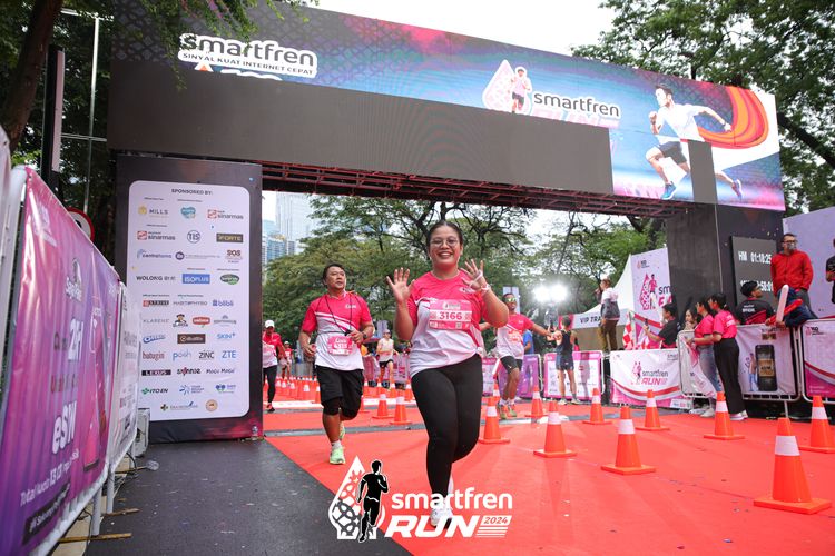 Race photo from Smartfren Run 2024