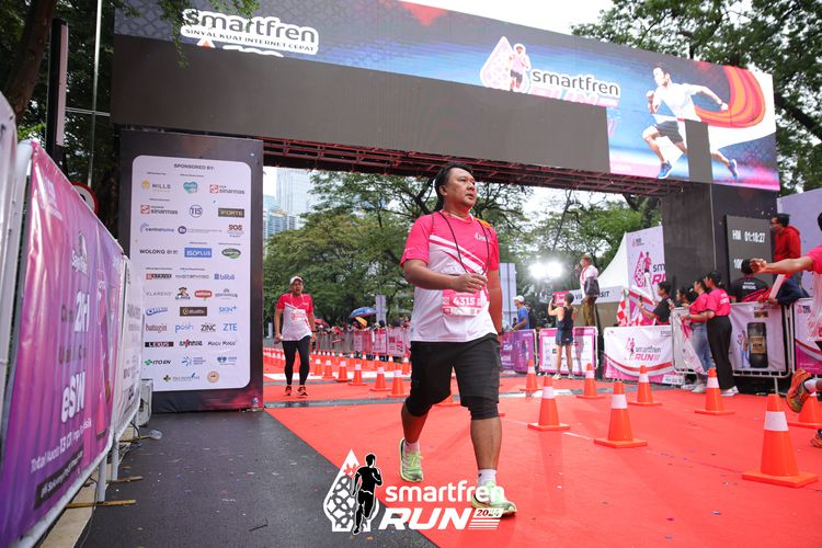 Race photo from Smartfren Run 2024