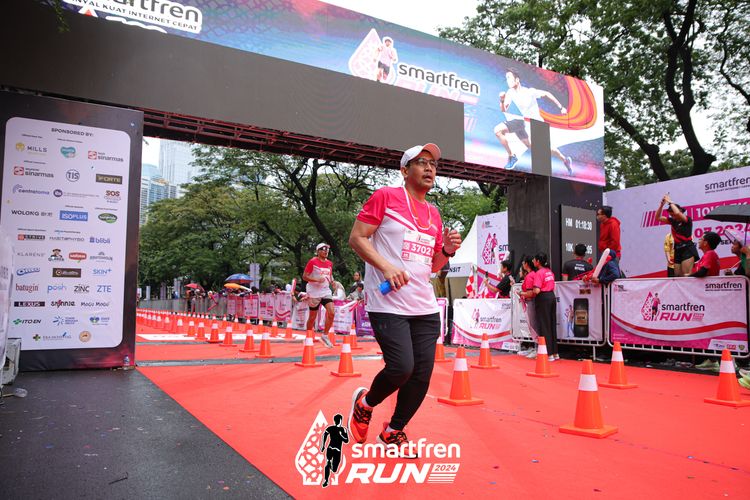 Race photo from Smartfren Run 2024