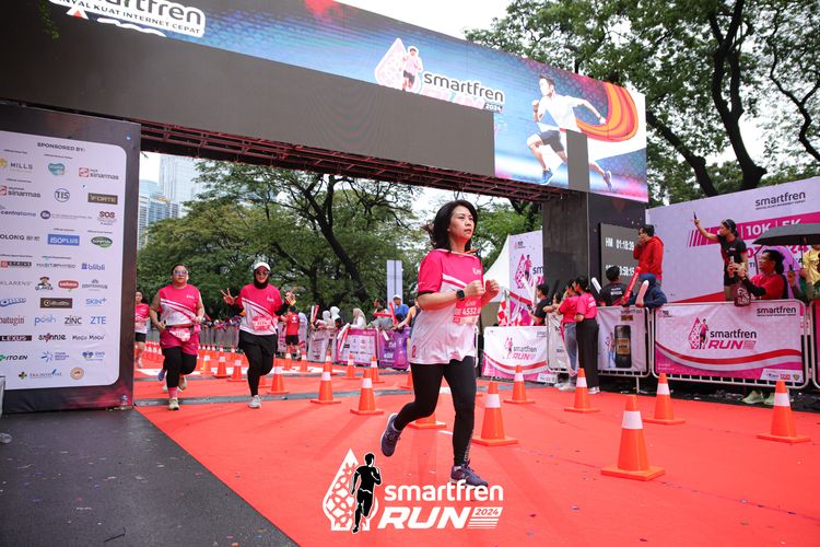 Race photo from Smartfren Run 2024