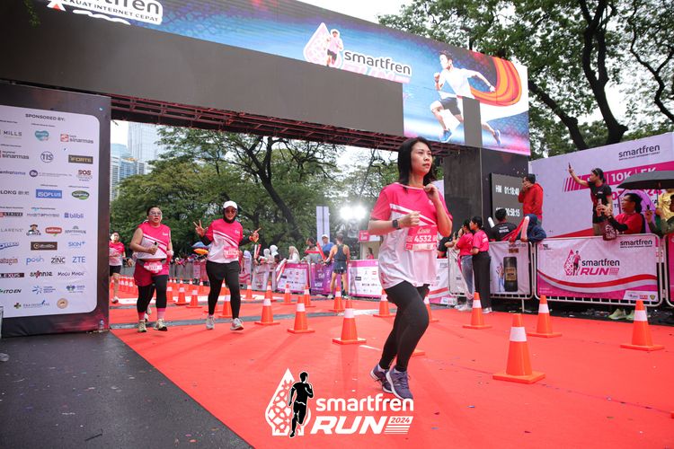 Race photo from Smartfren Run 2024