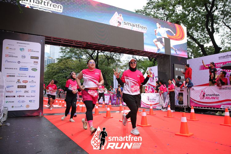 Race photo from Smartfren Run 2024