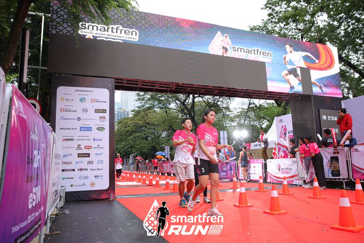 Race photo from Smartfren Run 2024