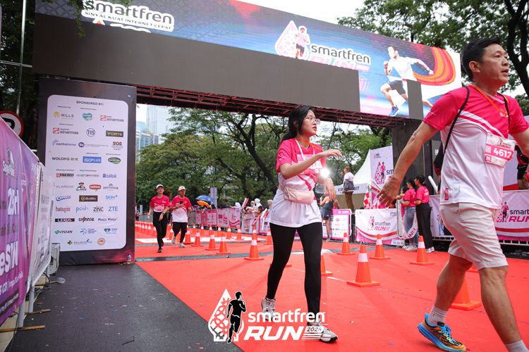 Race photo from Smartfren Run 2024