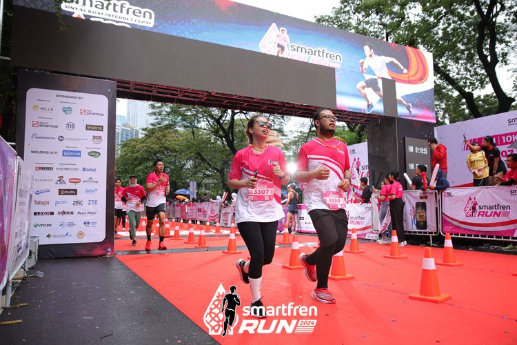 Race photo from Smartfren Run 2024