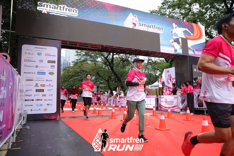 Race photo from Smartfren Run 2024